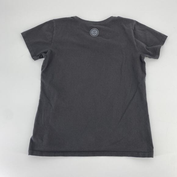 Life is good shirt womens size small  slice of pie crusher tee gray - Picture 3 of 9